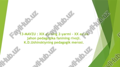 pedagogiya fanining rivoji — PPTX