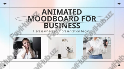animated moodboard for business — PPTX