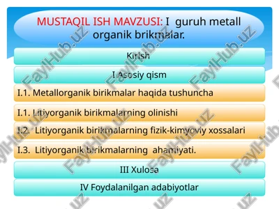 iguruhmetallorganikbrikmalar — PPTX