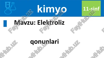 elektroliz — PPTX
