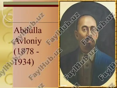 abdulla avloniy — PPTX