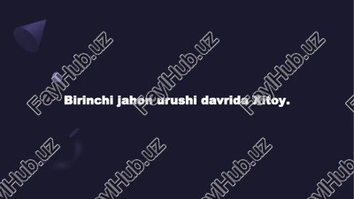 birinchi jahon urushi — PPTX