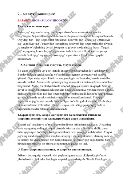 tish – jag’ segmentlari — DOCX