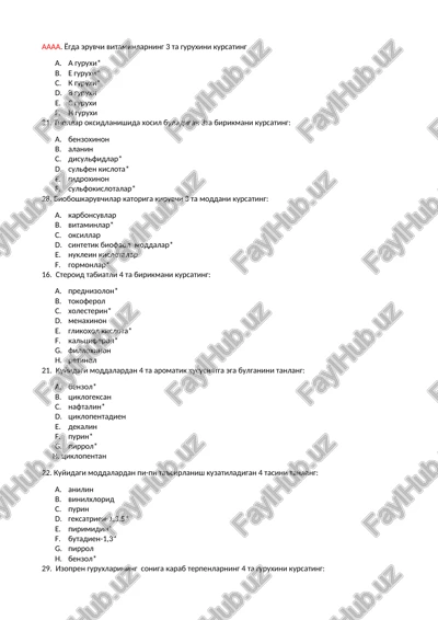 bioboshkaruvchilar — DOCX