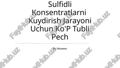 ko'p quvurli pech — PPTX