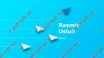 rasmiy uslub — PPTX