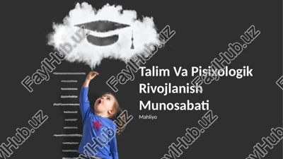 ta'lim va shaxsiyatni shakllantirish — PPTX