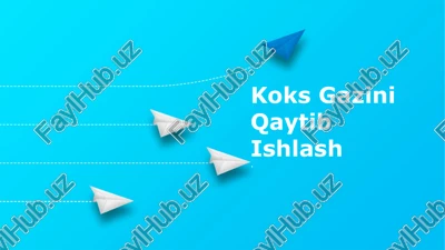 koks gazini qaytib ishlash — PPTX