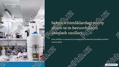 sun’iy shirin ta'm beruvchilarni aniqlash usullari — PPTX