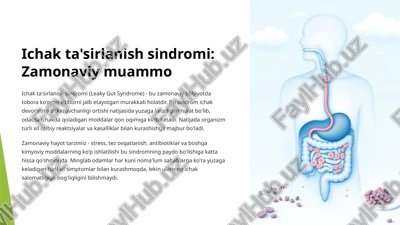 ichak ta'sirlanish sindromi — PPTX