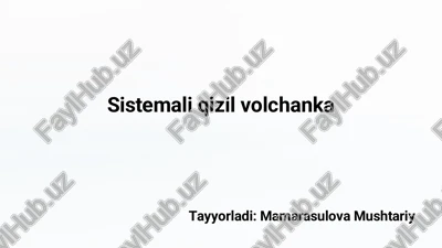 sistemali qizil volchanka — PDF
