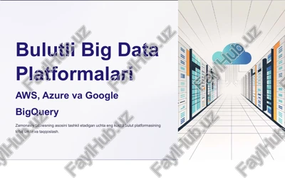 bulutli big data platformalari — PPTX