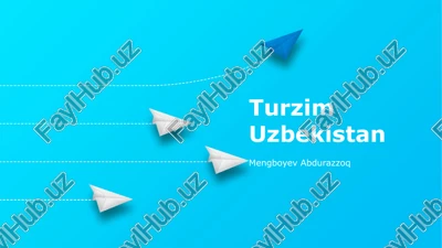 turzim uzbekistan — PPTX