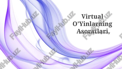 virtual o'yinlarning asoratlari — PPTX