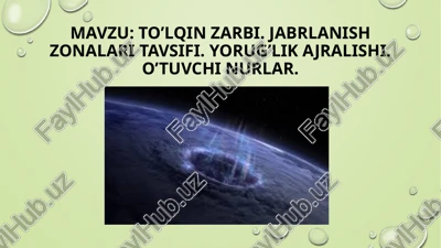 zarb to’lqini — PPTX