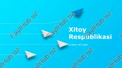 xitoy respublikasi — PPTX