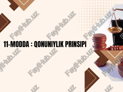 qonuniylik prinsipi — PPTX