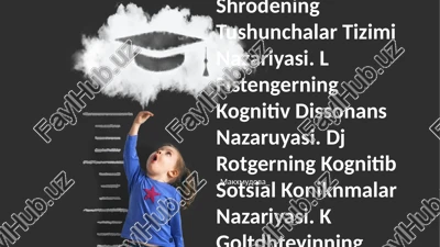 xarvi, d xant, g shrodening tushunchalar tizimi nazariyasi — PPTX