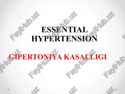 essential hypertension — PPTX