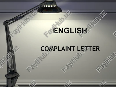 complaint letter — PPTX