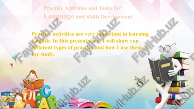 practice activities and tasks for language and skills development — PPTX
