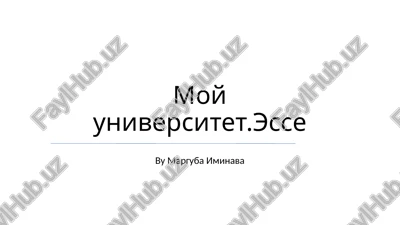 moy universitet.esse — PPTX