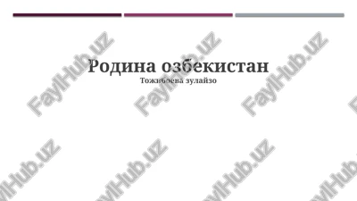 sovremenniy uzbekistan — PPTX