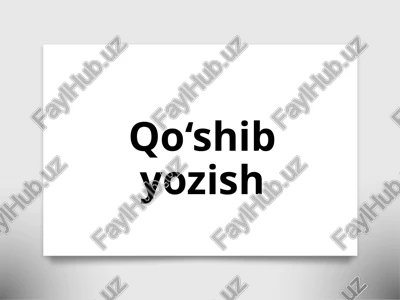 qo'shib yozish — PPTX