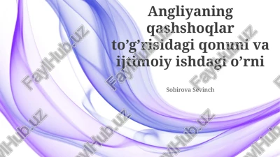 ingliz kambag'allik qonuni — PPTX