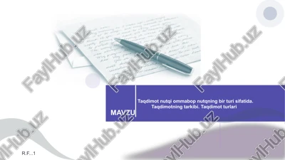 taqdimot — PPTX