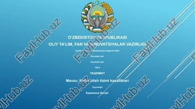 nafas olish tizimi kasalliklari — PPTX