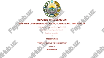 passive voice grammar — PPTX