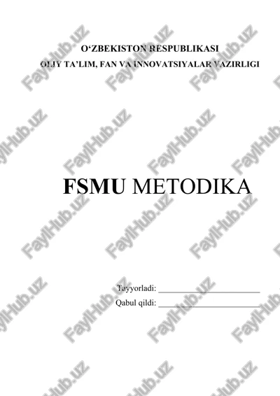 bolalar rivojlanishida ijodiy o‘yinlarning ahamiyati fsmu metodi — DOCX