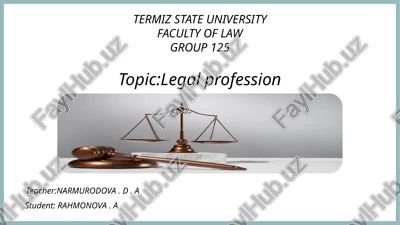 legal profession — PPTX