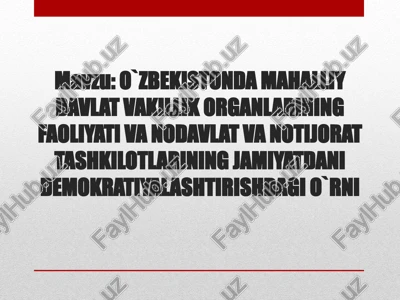o`zbekistonda_mahalliy_davlat_vakillik_organlarining_faoliyati — PPTX