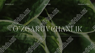 o'zgaruvchanlik — PDF