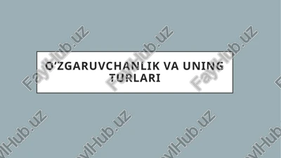 mutatsiyalar — PPTX