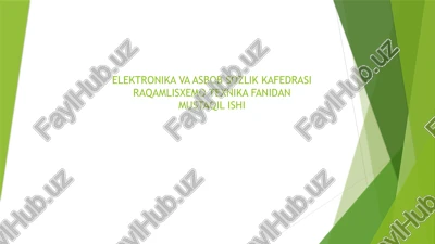 dasturlanuvchi xotira qurilmalari — PPTX