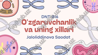 o'zgaruvchanlik — PDF