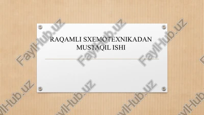 integral mikrosxemalar — PPTX