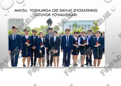 yoshlarga oid davlat siyosatining — PDF