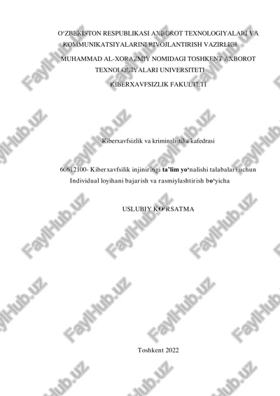 uslubiy ko'rsatma — PDF