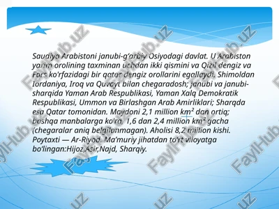 saudiya arabistoni — PPTX