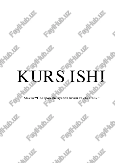 cho’lpon sheriyatida lirizm va obrazlilik — PDF