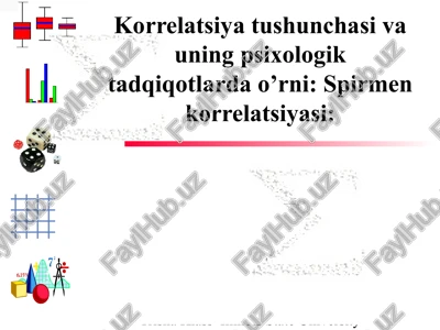 korrelatsiyatushunchasi — PPTX