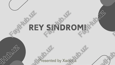 rey sindromi — PDF