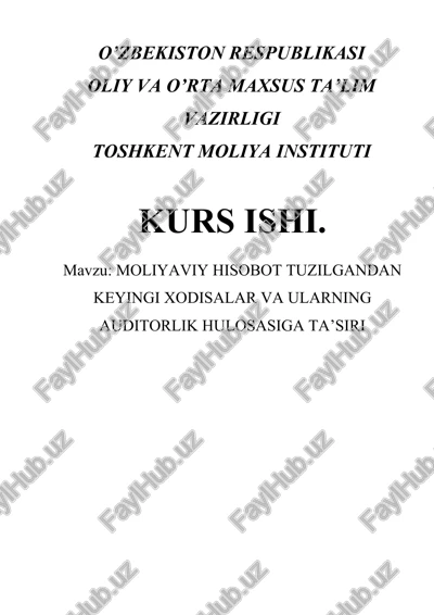 auditorlik xulosasi — DOCX