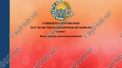 vatan – muqaddas burch — PPTX