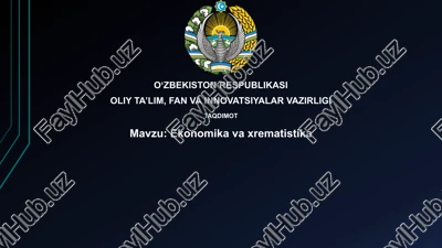 ekonomika va xrematistika — PPTX