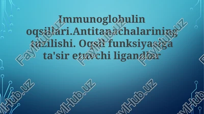 immunoglobulinoqsillari — PPTX
